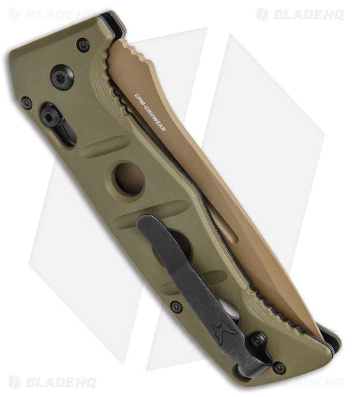 Benchmade Adamas Automatic Knife Olive G-10 (3.8" FE) 2750FE-2