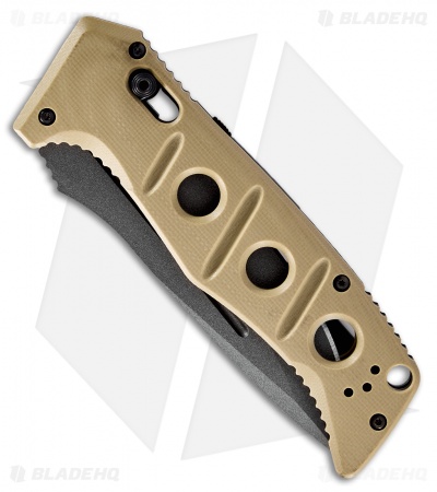 Benchmade Adamas Automatic Knife Desert Tan G-10 (3.8" Gray) 2750GY-3