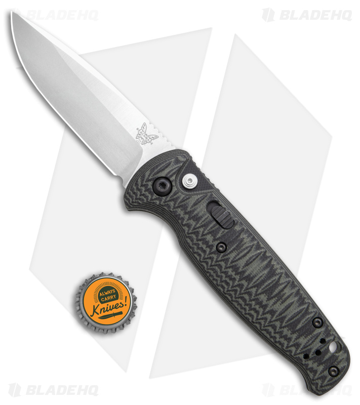 Benchmade CLA Compact Lite Auto Knife Green/Black G-10 (3.4" Satin) 4300-1