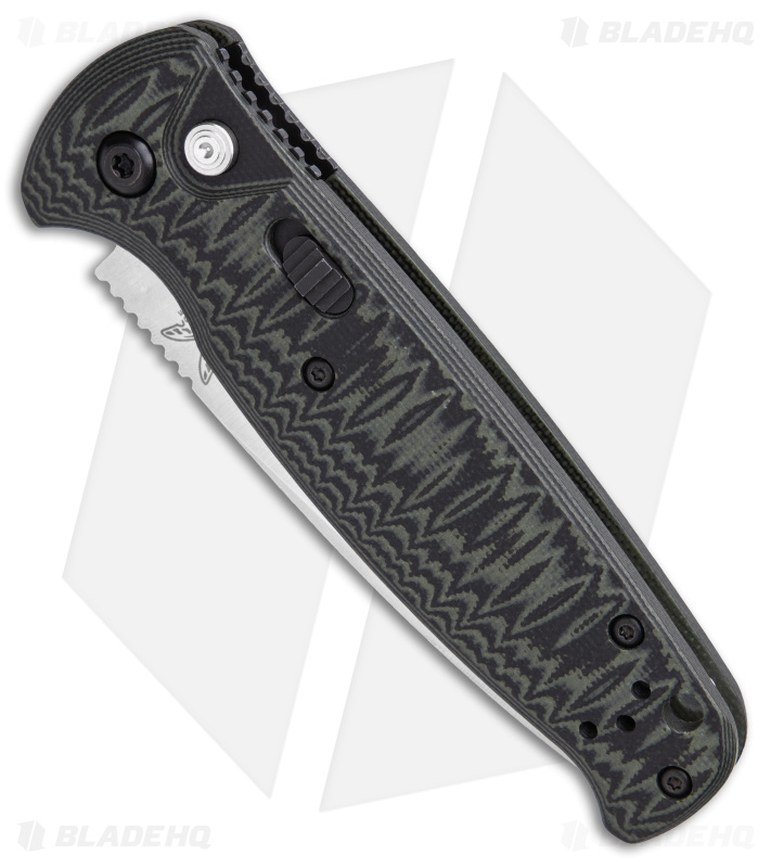 Benchmade CLA Compact Lite Auto Knife Green/Black G-10 (3.4" Satin) 4300-1