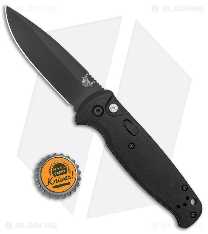 Benchmade CLA Drop Point Automatic Knife Black G-10 (3.4" Black) 4300BK