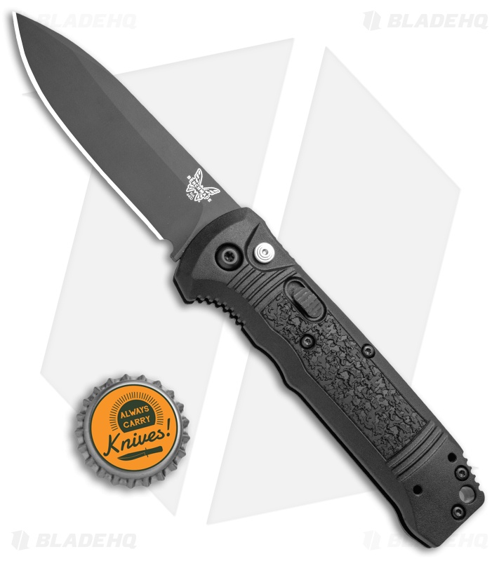Benchmade 4400BK Casbah Automatic Knife Black Grivory (3.4" Black) 