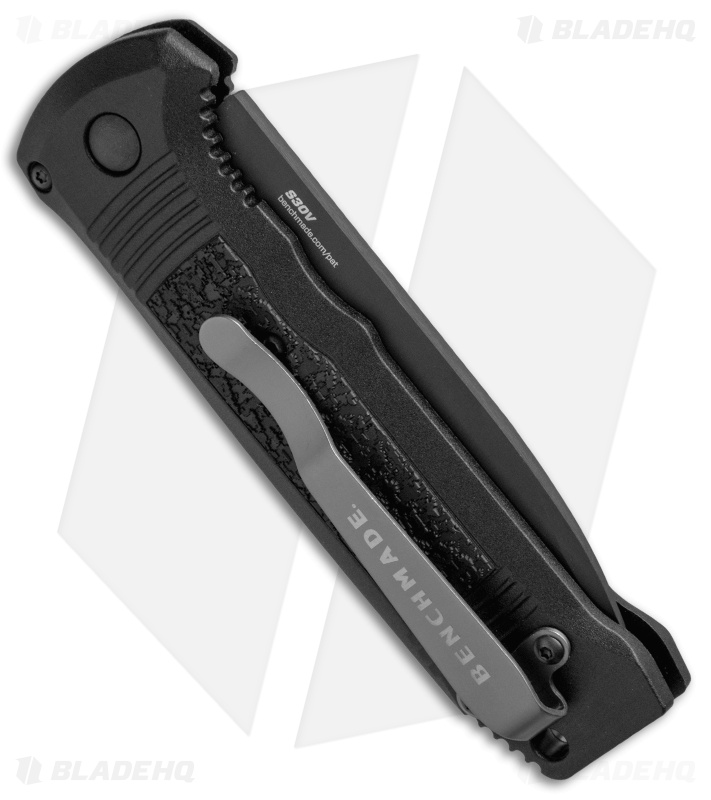 Benchmade 4400BK Casbah Automatic Knife Black Grivory (3.4" Black) 