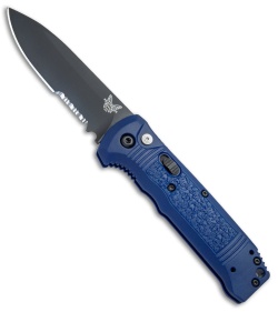 Benchmade 4400SBK-1 Casbah Automatic Knife Blue Grivory (3.4" Black Serr) 