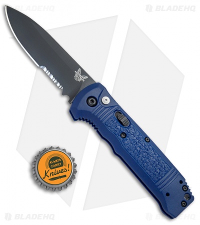 Benchmade 4400SBK-1 Casbah Automatic Knife Blue Grivory (3.4" Black Serr) 