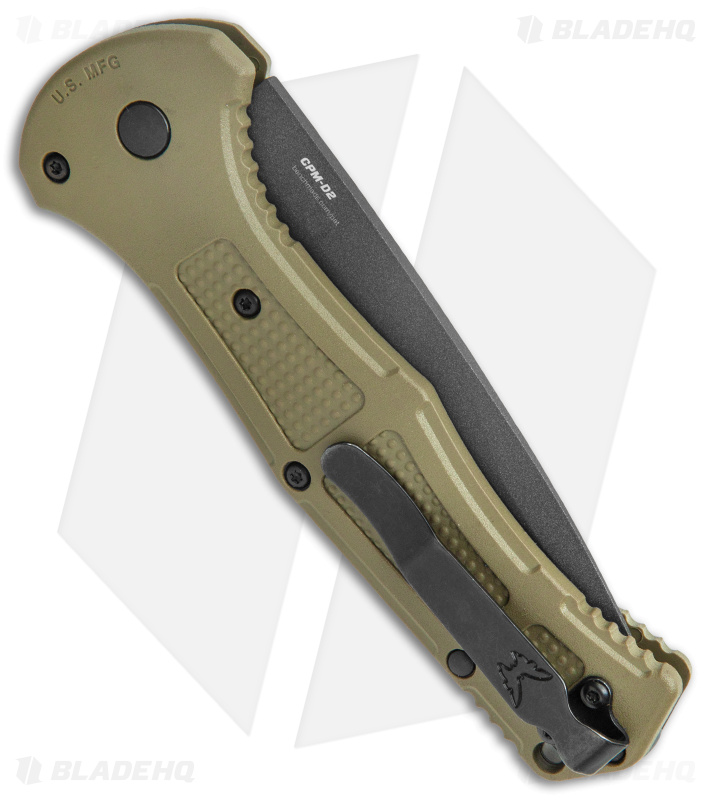 Benchmade Claymore Automatic Knife OD Green Grivory (3.6" Black) 9070BK-1
