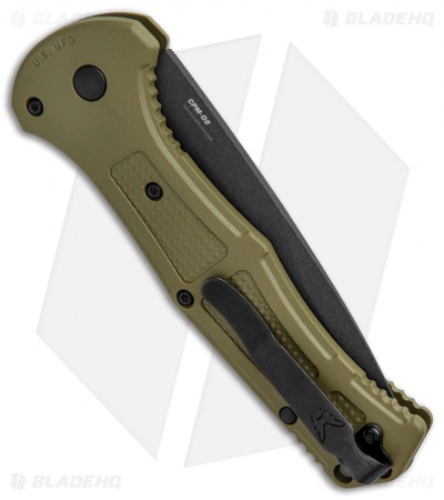 Benchmade Claymore Auto Knife OD Green Grivory (3.6" Black Serr) 9070SBK-1