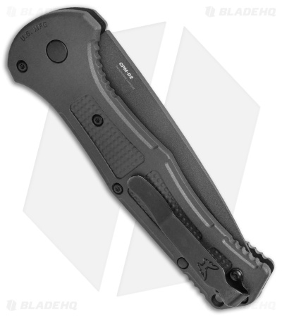 Benchmade Claymore Automatic Knife Black Grivory (3.6" Black) 9070BK