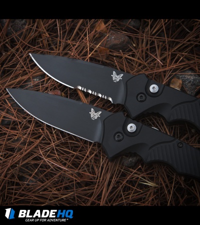 Benchmade Rukus II Automatic Knife (3.4" Black) 9600BK