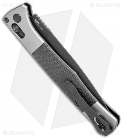 Benchmade Auto Fact AXIS Lock Knife Aluminum/CF (4" Black DLC) 4170BK
