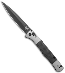 Benchmade Auto Fact AXIS Lock Knife Aluminum/CF (4&quot; Black DLC) 4170BK | 129683
