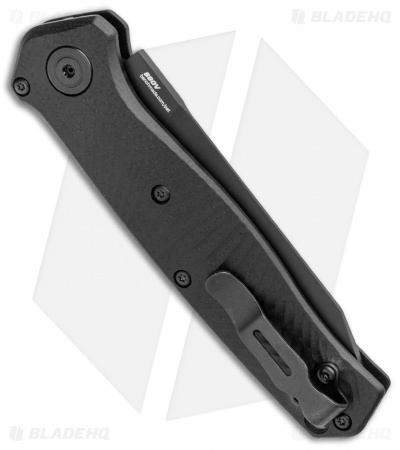 Benchmade Mediator Automatic Knife Black G-10 (3.3" Black Serr) 8551SBK 