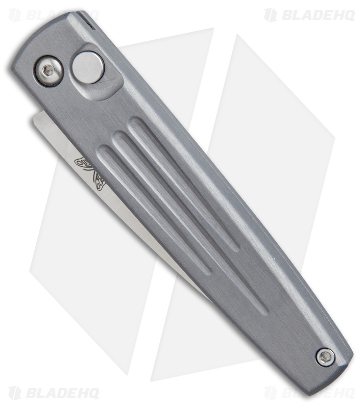 Vintage Benchmade 1000S Auto Spike Automatic Knife Pewter (3.6" Satin Serr)