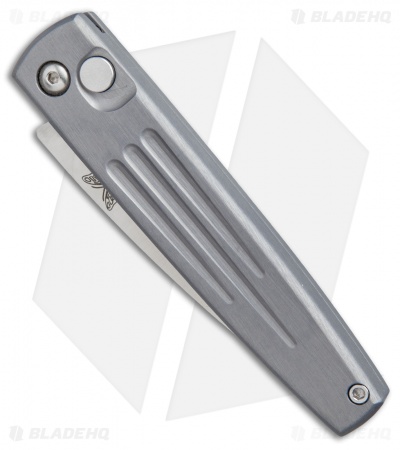 Vintage Benchmade 1000S Auto Spike Automatic Knife Pewter (3.6" Satin Serr)