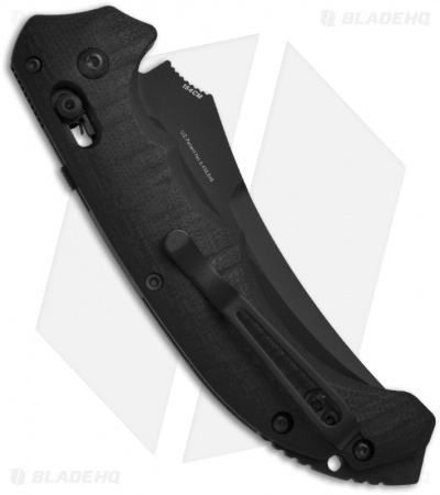 Benchmade Bedlam Automatic Axis Knife (4" Black Serr) 8600SBK 