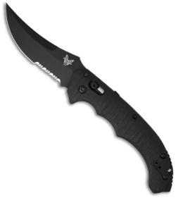 Benchmade Bedlam Automatic Axis Knife (4" Black Serr) 8600SBK 