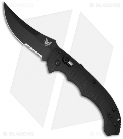 Benchmade Bedlam Automatic Axis Knife (4" Black Serr) 8600SBK 