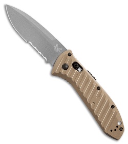 Benchmade Auto Presidio II Auto Knife Bronze Al. (3.7" Gray Serr) 5700SGY-1