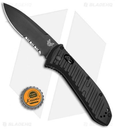 Benchmade 5700SBK Auto Presidio II Automatic Knife  (3.7" Black Serr) 