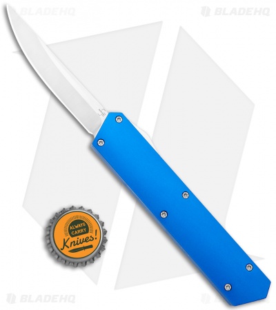 Boker Kwaiken OTF Automatic Knife Blue Aluminum (3.4" Satin) 06EX550