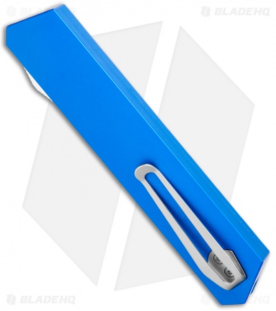 Boker Kwaiken OTF Automatic Knife Blue Aluminum (3.4" Satin) 06EX550