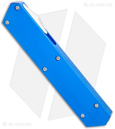 Boker Kwaiken OTF Automatic Knife Blue Aluminum (3.4" Satin) 06EX550