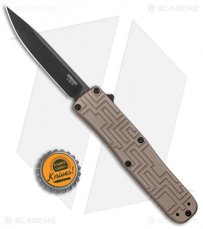 Boker USA OTF Automatic Knife Coyote Aluminum (3.5" Black) 06EX262