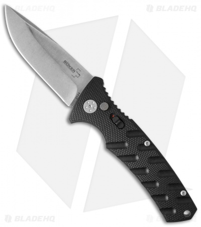 Boker Plus Strike Drop Point Automatic Knife (3.25" Stonewash)