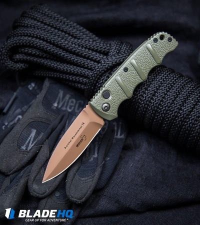 Boker Desert Warrior Kalashnikov Dagger Automatic Knife OD Green (3.3" D2)