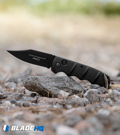 Boker Kalashnikov Bowie Automatic Knife Black (3.25" Black D2)