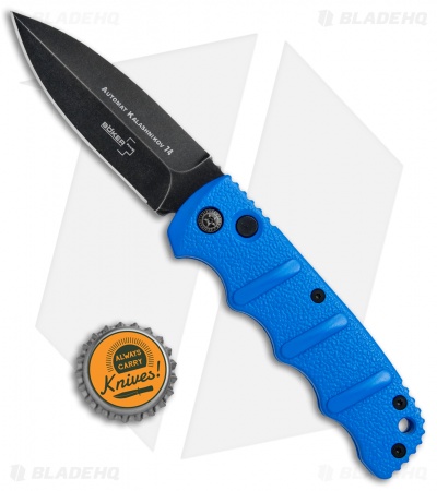 Boker Kalashnikov Dagger Automatic Knife Blade HQ Blue (3.25" Smokewash D2)