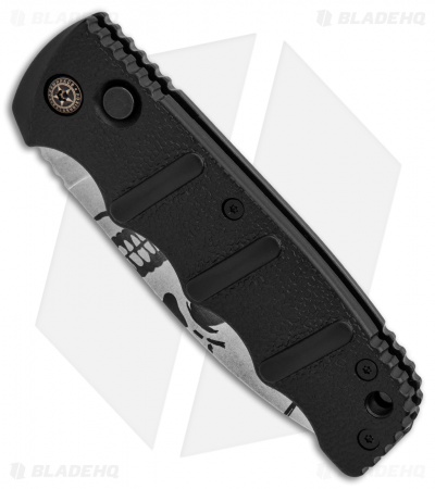 Boker Skull Kalashnikov Dagger Automatic Knife (3.25" Stonewash D2)