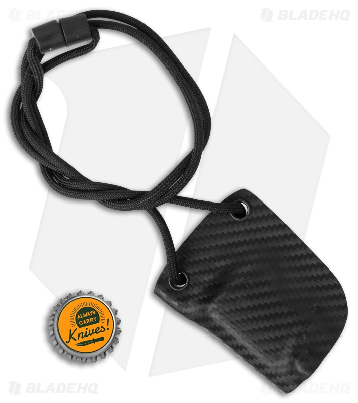 Linos Kydex Sheath for Boker Kalashnikov w/ Neck Cord - Carbon Fiber