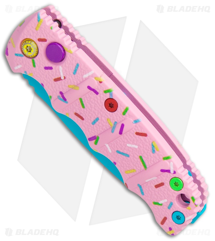 Boker Mini Dessert Warrior® Kalashnikov Dagger Automatic Knife (2.5" Blue) Donut