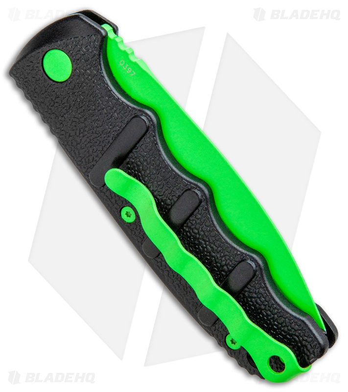 boker green mamba kalashnikov dagger automatic knife 3 25 electric green
