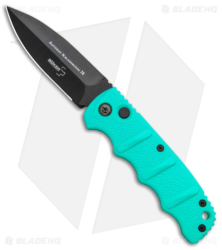 Boker Kalashnikov Automatic Knife Tyranny Teal + Black Blade HQ