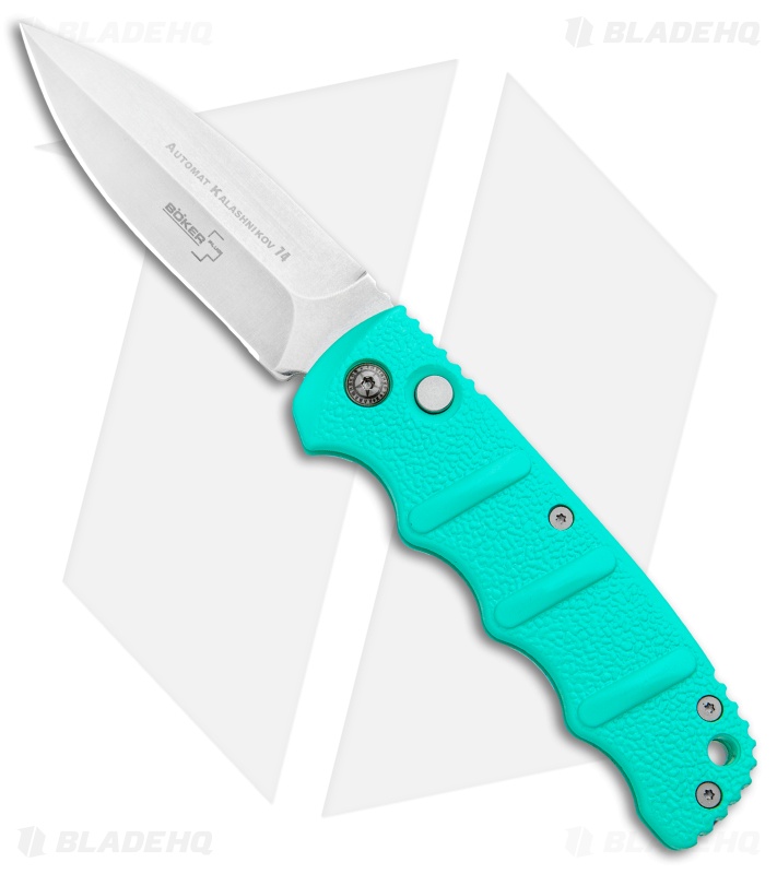 Boker Kalashnikov Dagger Automatic Knife Tyranny Teal (3.25" Stonewash)