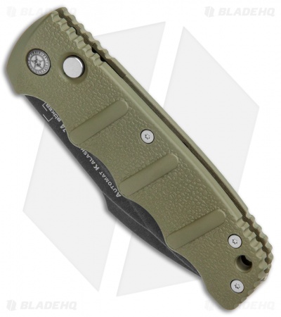 Boker Kalashnikov Harpoon Automatic Knife OD Green (3.25" Smokewash D2)