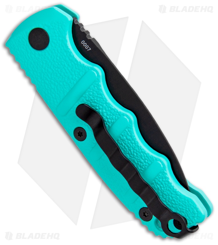 Boker Mini Kalashnikov Dagger Automatic Knife Tyranny Teal (2.5" Black)