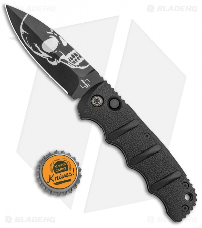 Boker Skull Kalashnikov Dagger Automatic Knife (3.25" Black D2)