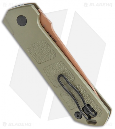 Boker Burnley Kihon Desert Warrior Drop Point Automatic Knife (3.3" Copper D2)