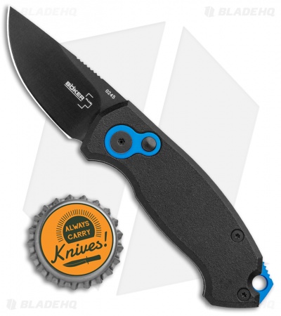 Boker Vox Kompakt CA Legal Automatic Knife (1.9" Black D2)