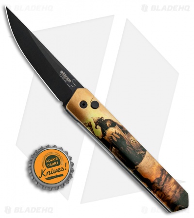 Boker Burnley Kwaiken Automatic Knife Frank Frazetta Series DD (3.5" Black) 