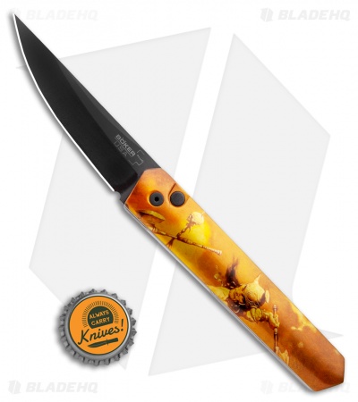 Boker Burnley Kwaiken Automatic Knife Frank Frazetta Series LE Gold (3.5" Black)