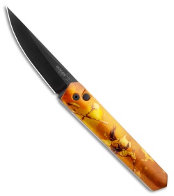 Boker Burnley Kwaiken Automatic Knife Frank Frazetta Series LE Gold (3.5" Black)