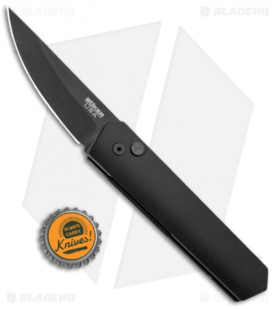 Boker Burnley Kwaiken Compact Automatic Knife Black (3" Black) Pro-Tech 