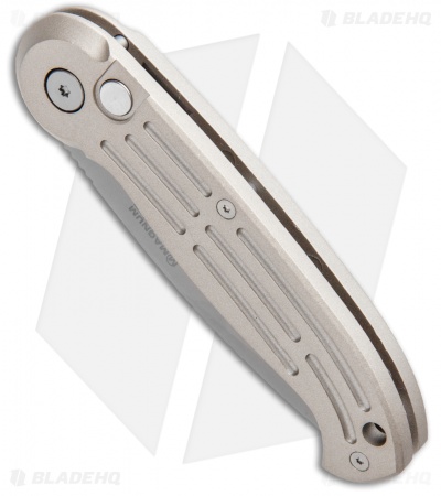 Boker Magnum Drop Point Automatic Knife Champagne (3.25" Bead Blast) 01BO007