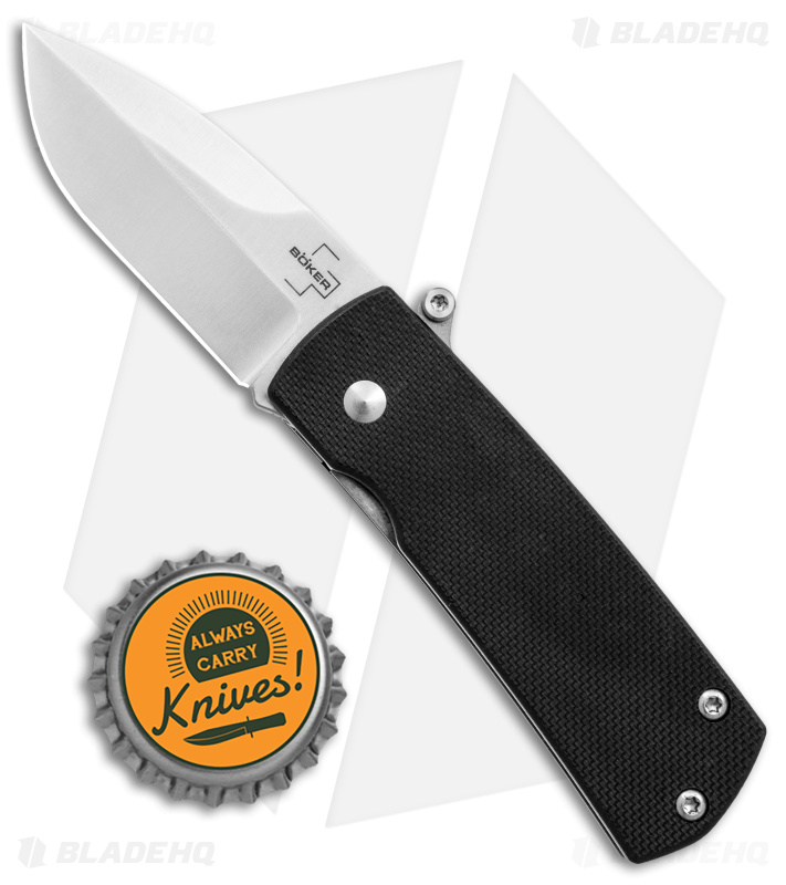 Boker Plus Shamsher Automatic Liner Lock Knife Black G-10 (1.9" Satin) 01BO361