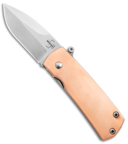 Boker Plus Shamsher Automatic Liner Lock Knife Copper (1.9" Satin) 01BO362