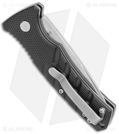 Boker Mini Strike Automatic Knife Black Aluminum (2.6" Stonewash D2)